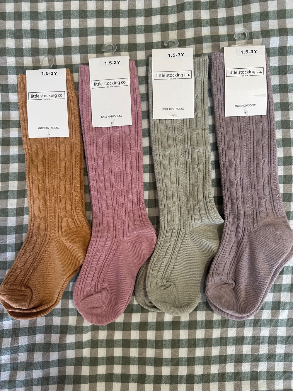 NWT Little Stocking Co. Cable Knit Knee High Socks Toddler Bundle Muti Colors